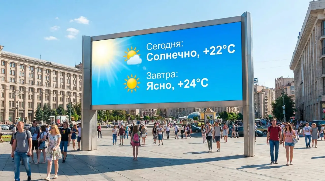 Билборды и суперсайты — уличный LED-экран